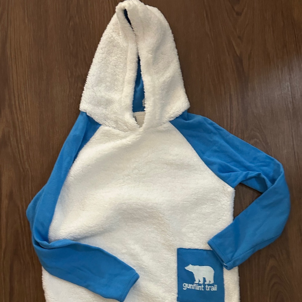 Unisex Youth White/Blue Sweatshirt